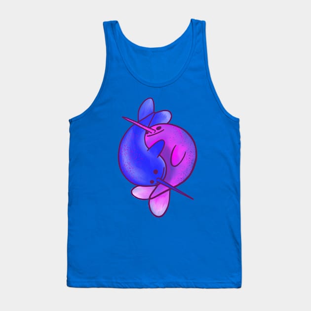 Narwhal Yin Yang Tank Top by adq